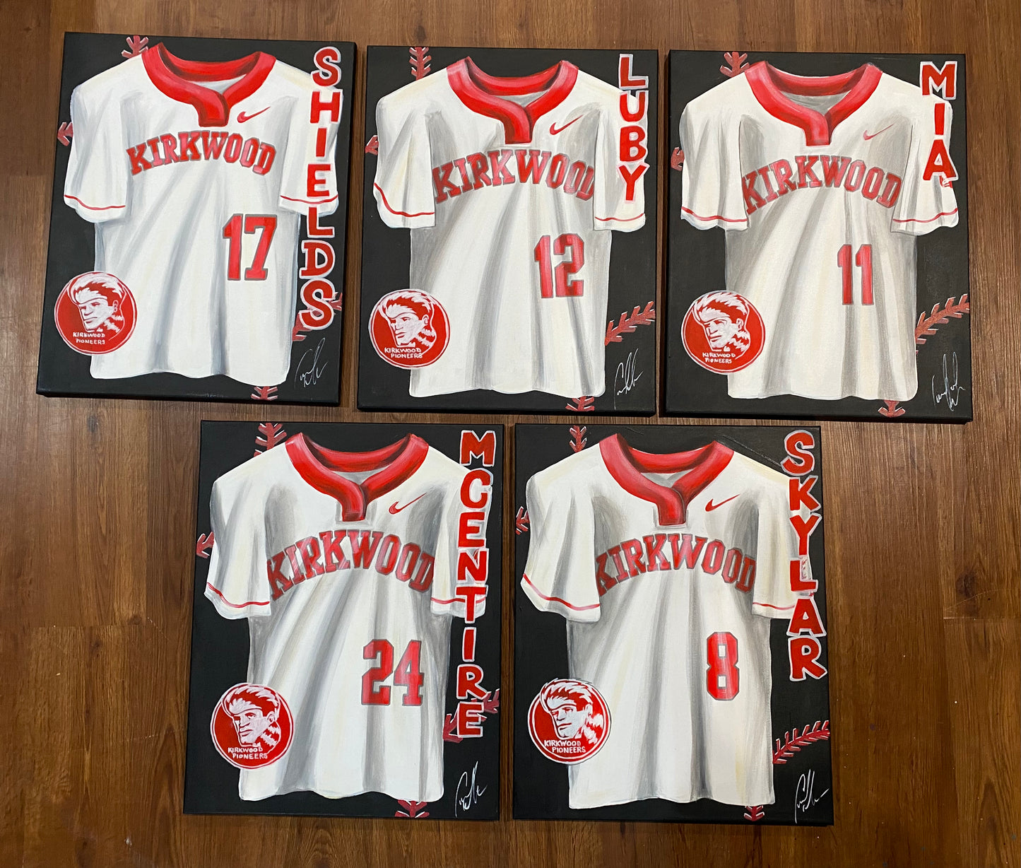 FREE SHIPPING - SOFTBALL Personalized Sports Jersey Painting