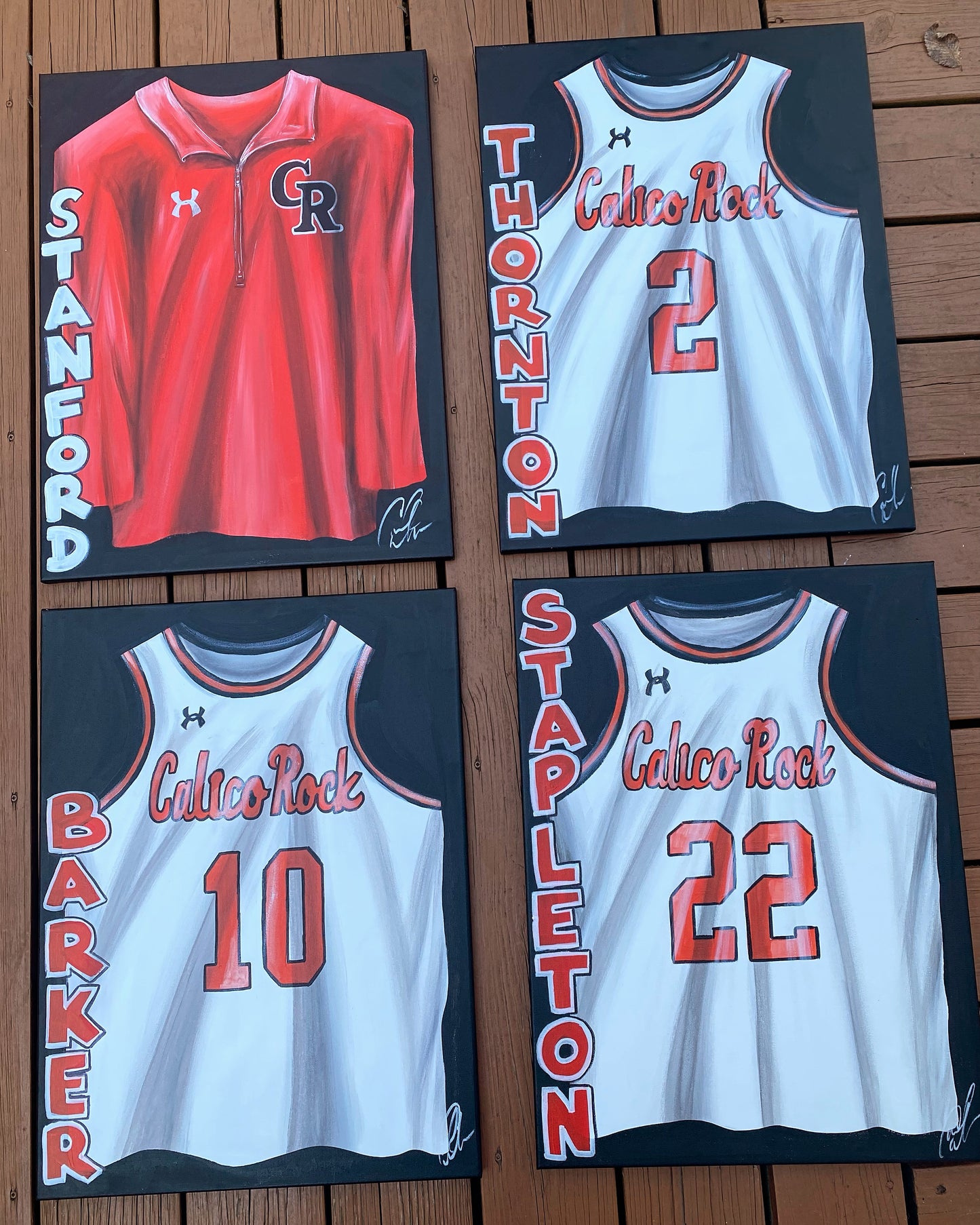 FREE SHIPPING - BASKETBALL Personalized Sports Jersey Painting