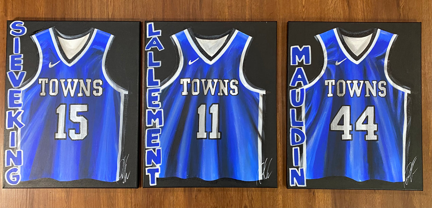 FREE SHIPPING - BASKETBALL Personalized Sports Jersey Painting