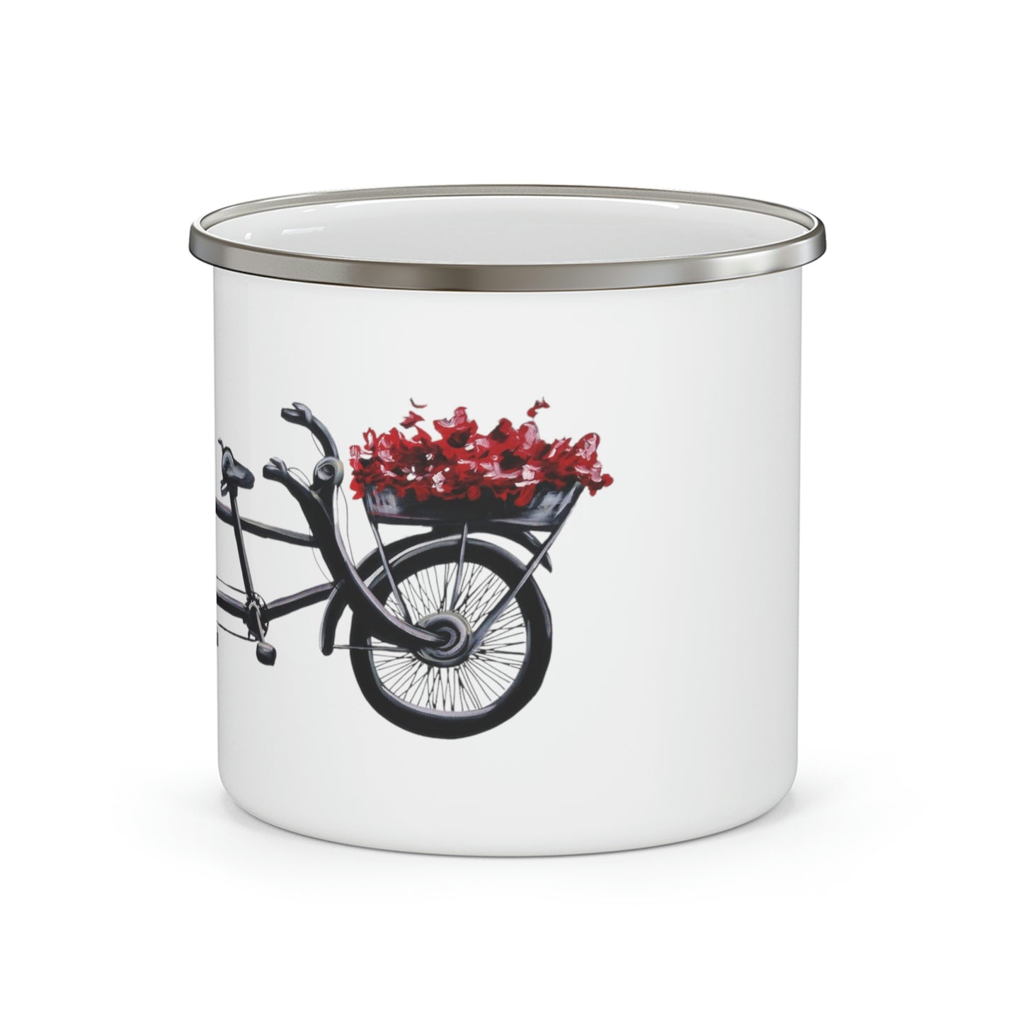 Enamel Camping Mug - Tandem Bicycle Candice Griffy Designs Original