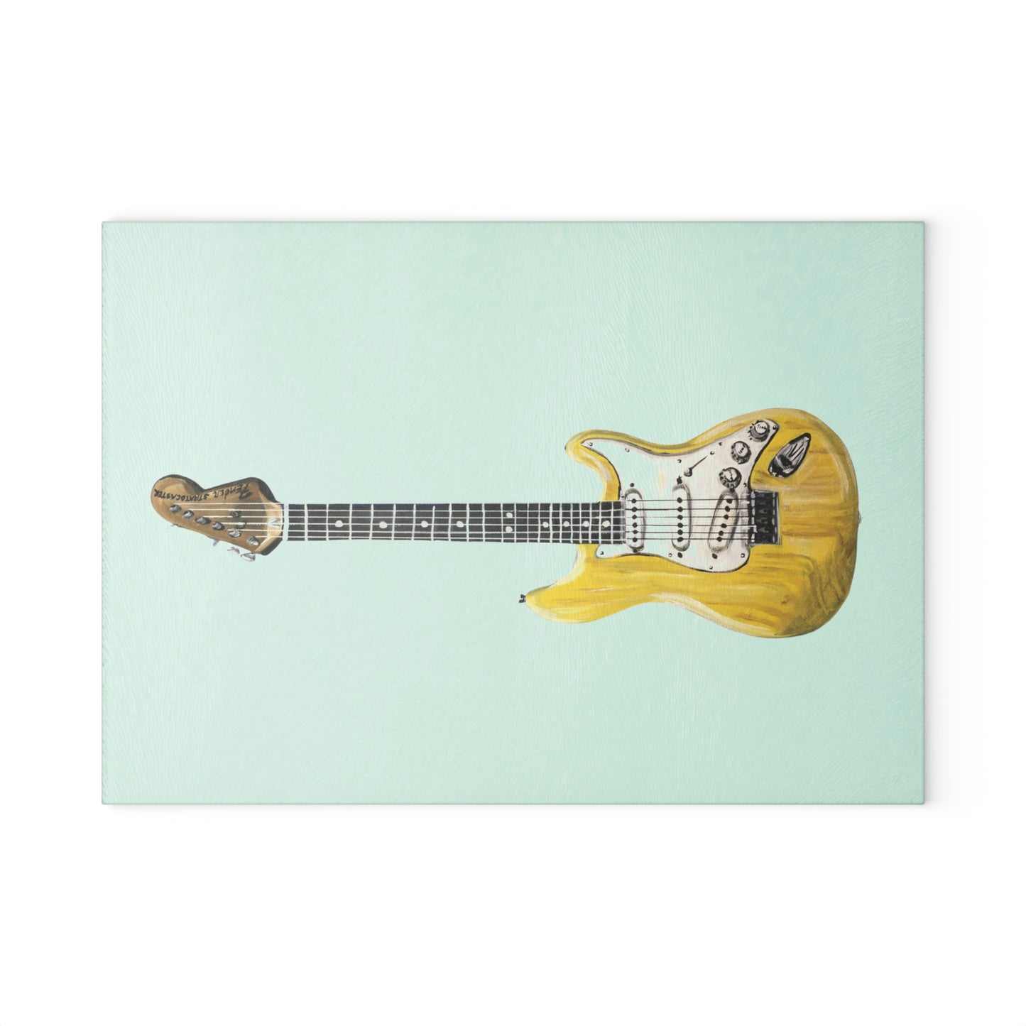 Glass Cutting Board - Guitar Candice Griffy Original