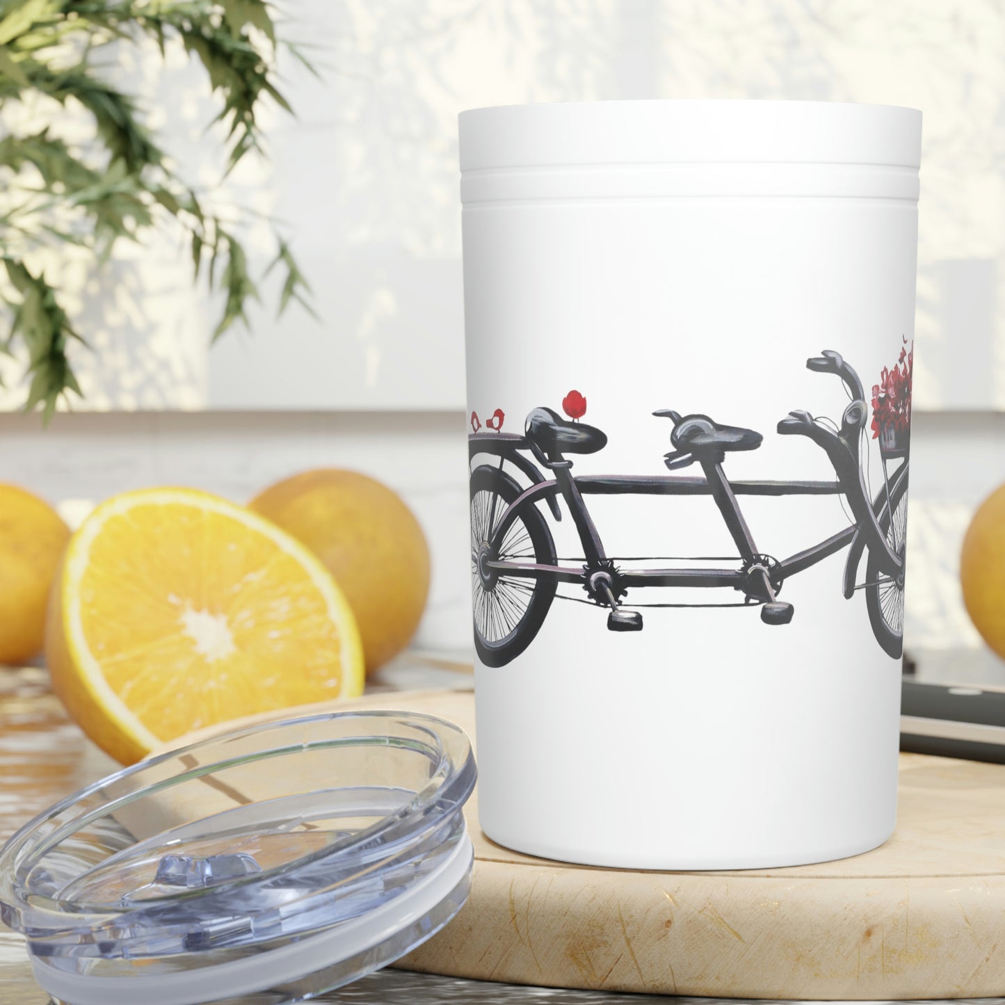 Tandem Bicycle Vacuum Insulated Tumbler, 11oz