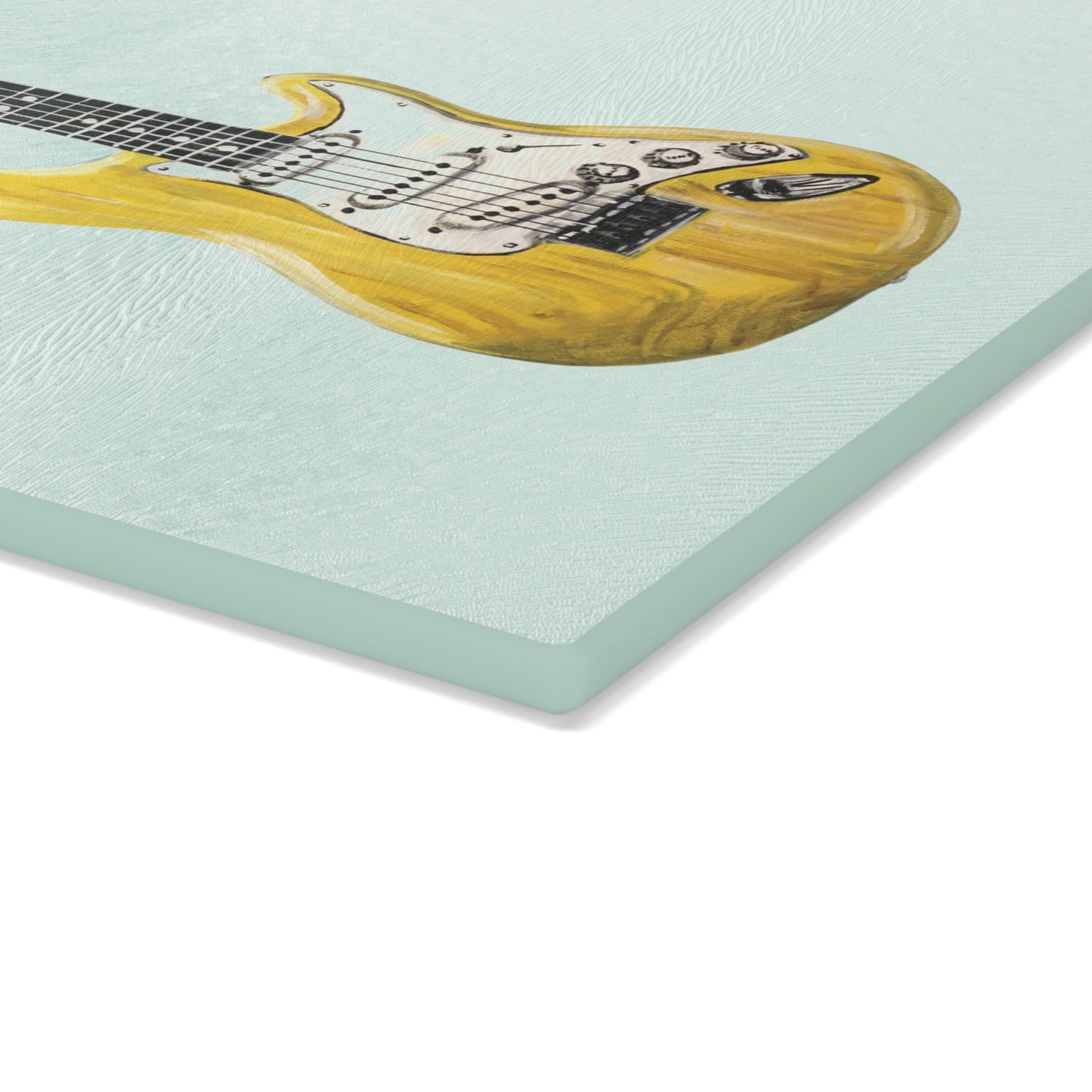 Glass Cutting Board - Guitar Candice Griffy Original