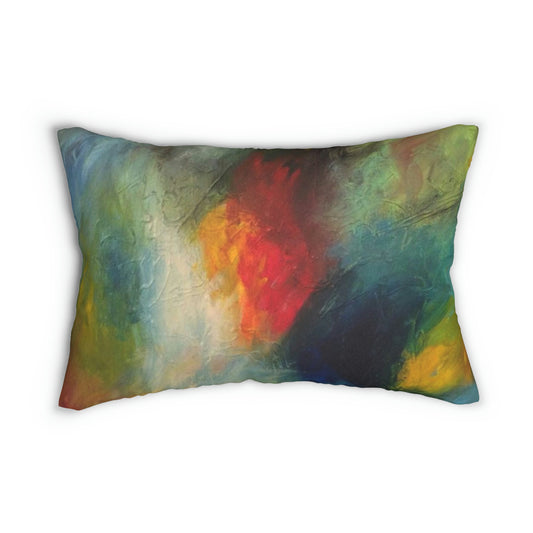 Spun Polyester Lumbar Pillow - abstract Candice Griffy Designs Orginal