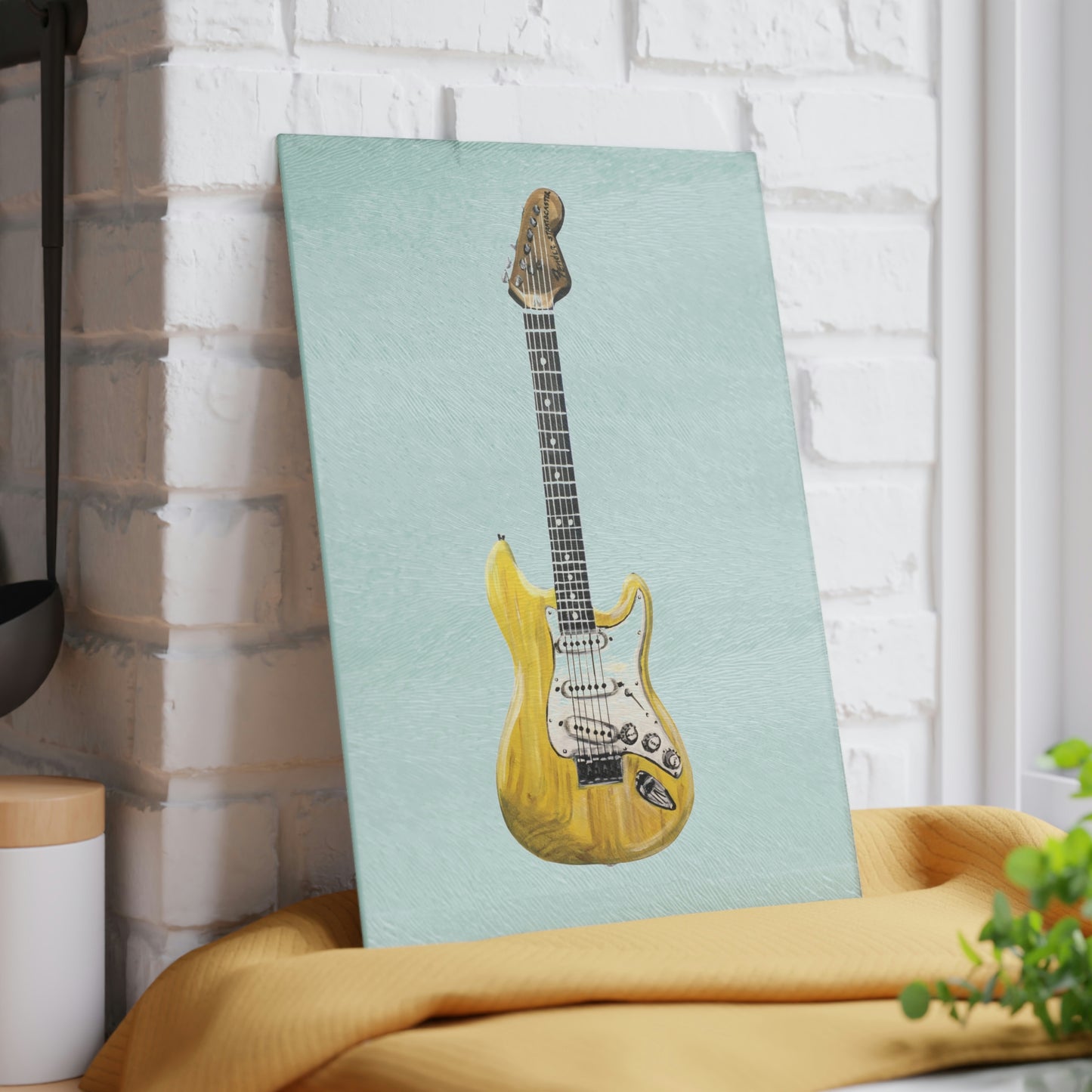 Glass Cutting Board - Guitar Candice Griffy Original