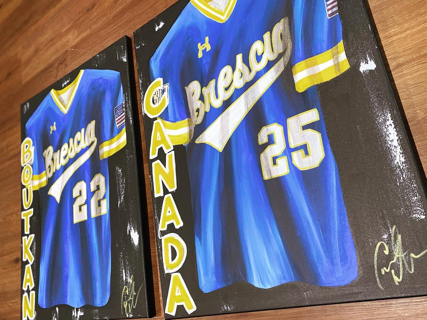 FREE SHIPPING - BASEBALL Personalized Sports Jersey Painting