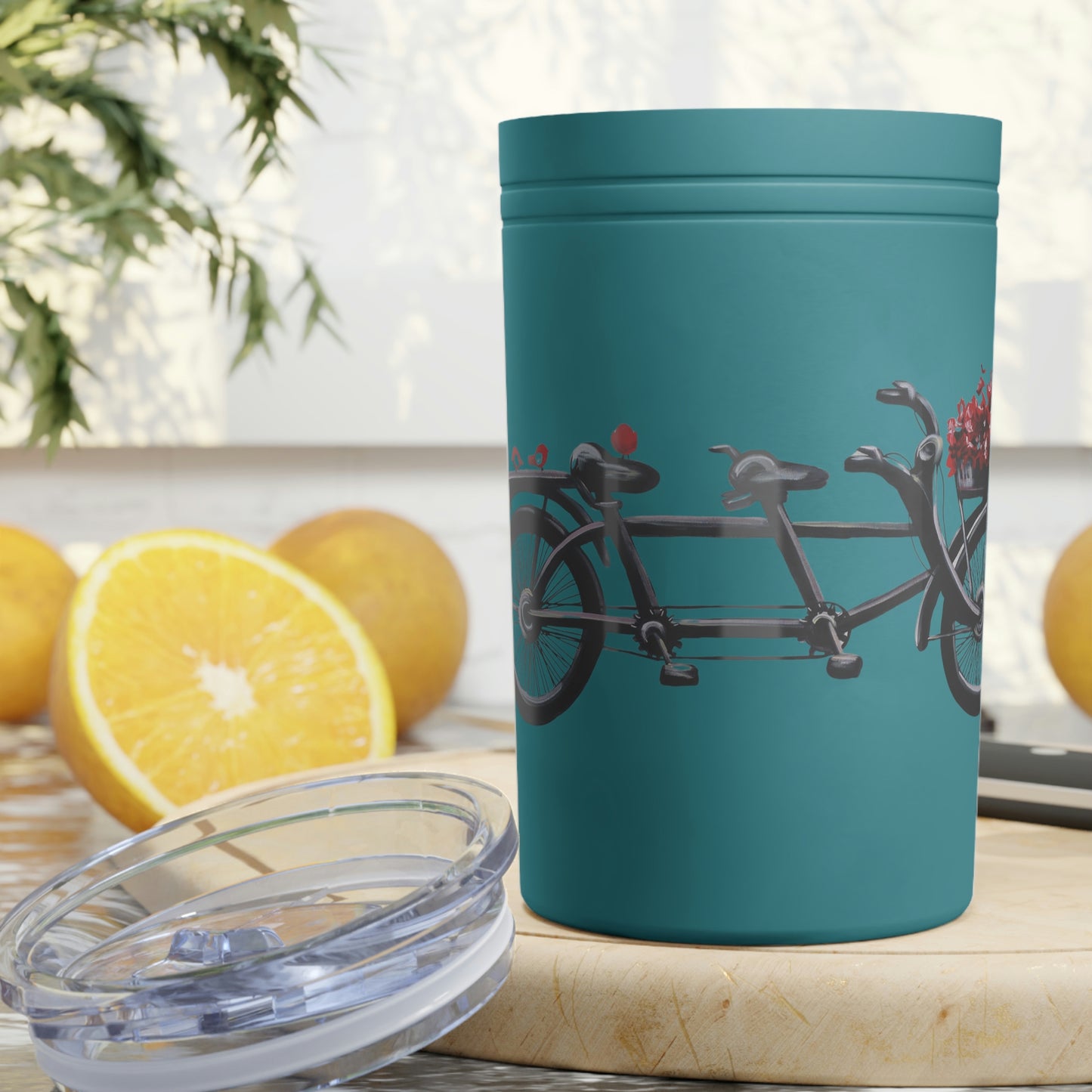Tandem Bicycle Vacuum Insulated Tumbler, 11oz