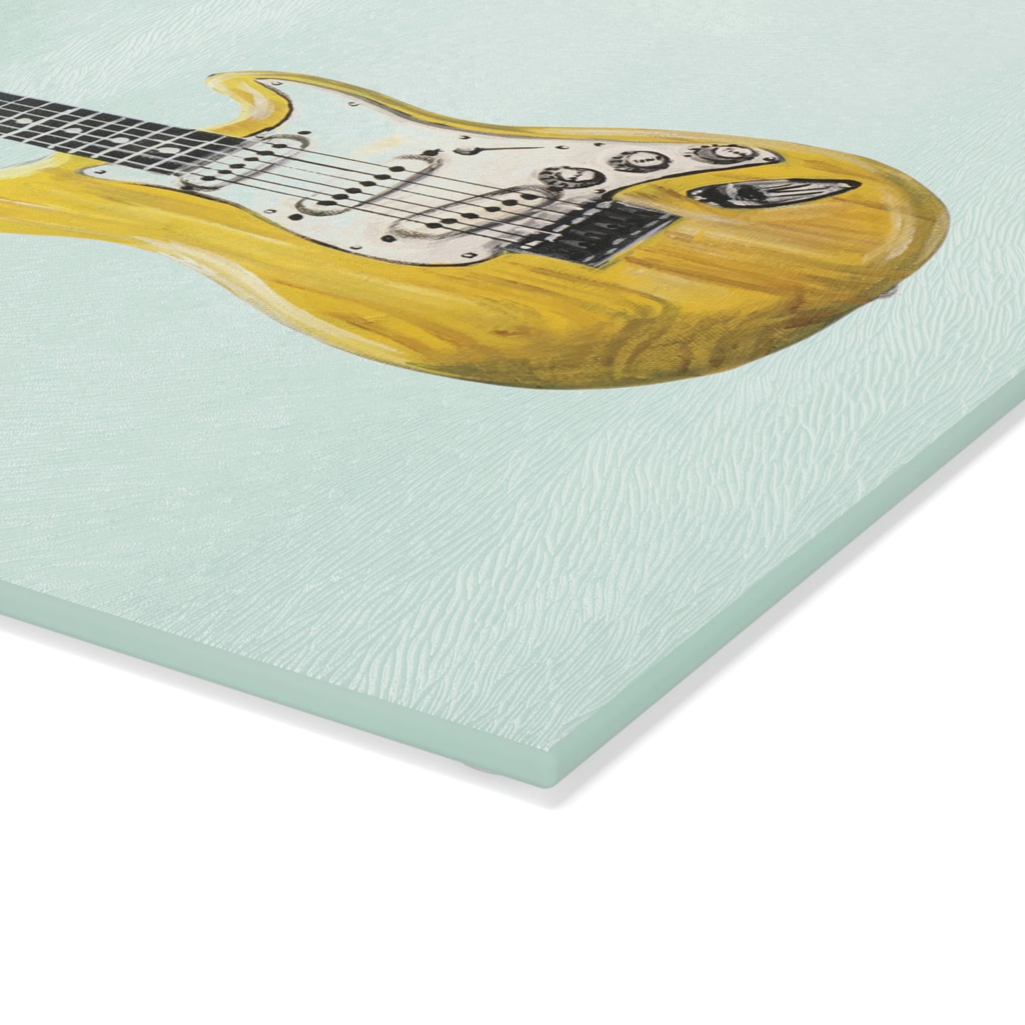 Glass Cutting Board - Guitar Candice Griffy Original