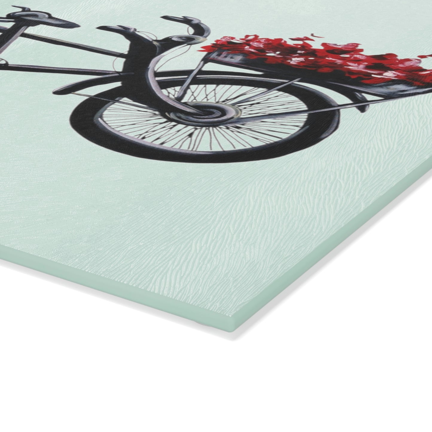 Glass Cutting Board - Tandem Bicycle Blank Candice Griffy Original