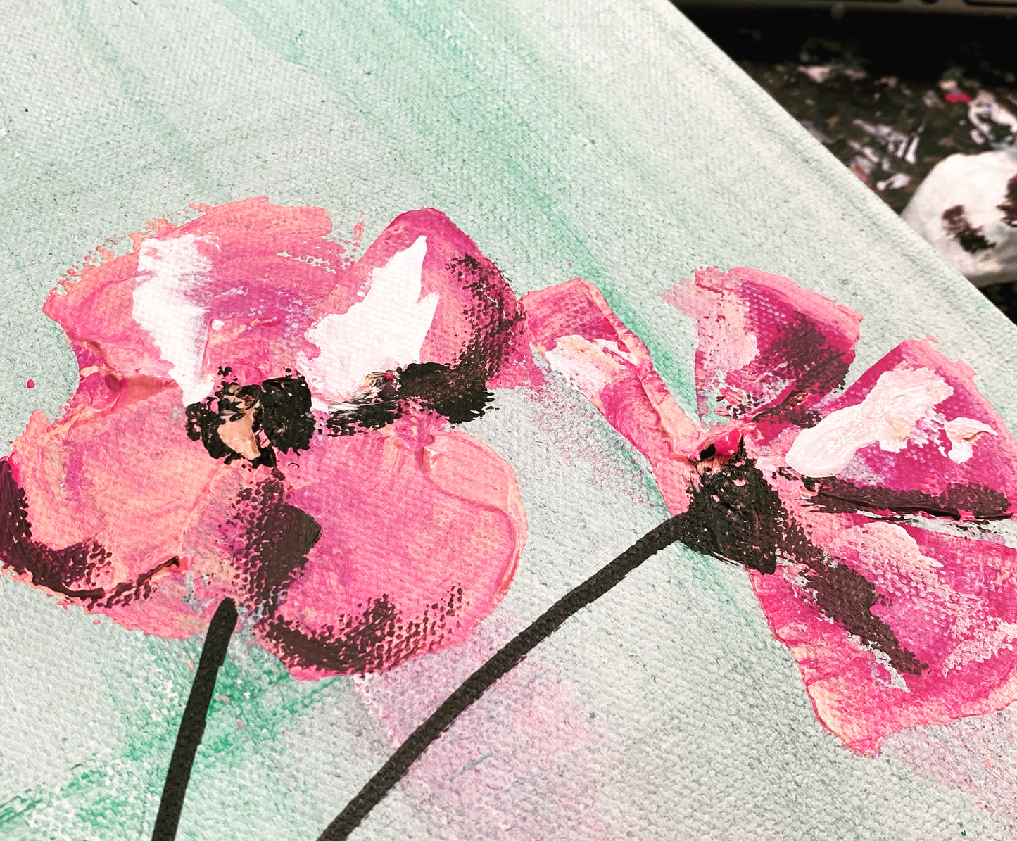 FREE SHIPPING - Large Popular Modern Red Poppies