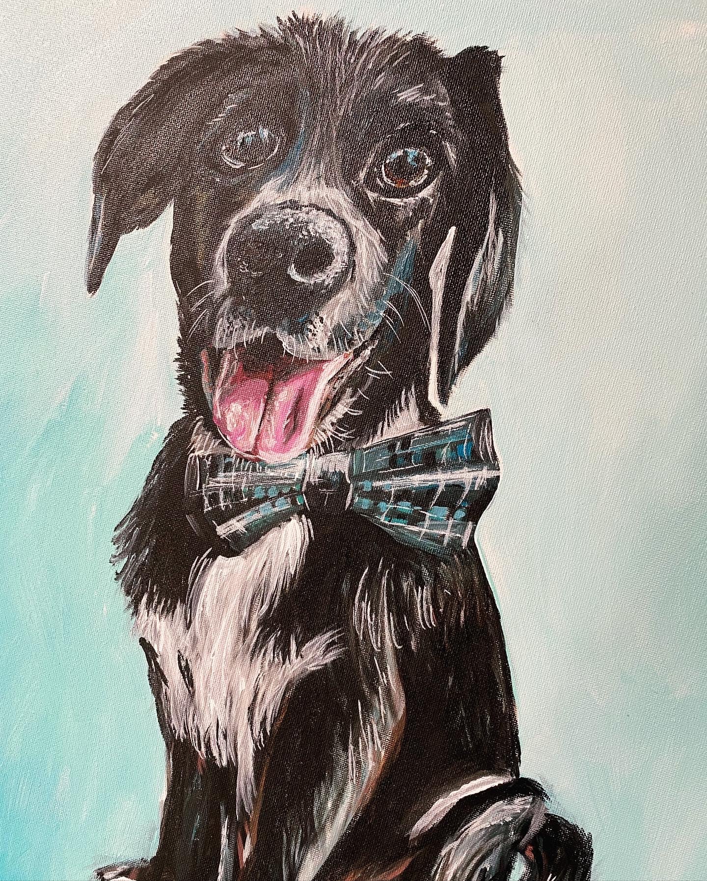 FREE SHIPPING - Personalized Pet Portrait