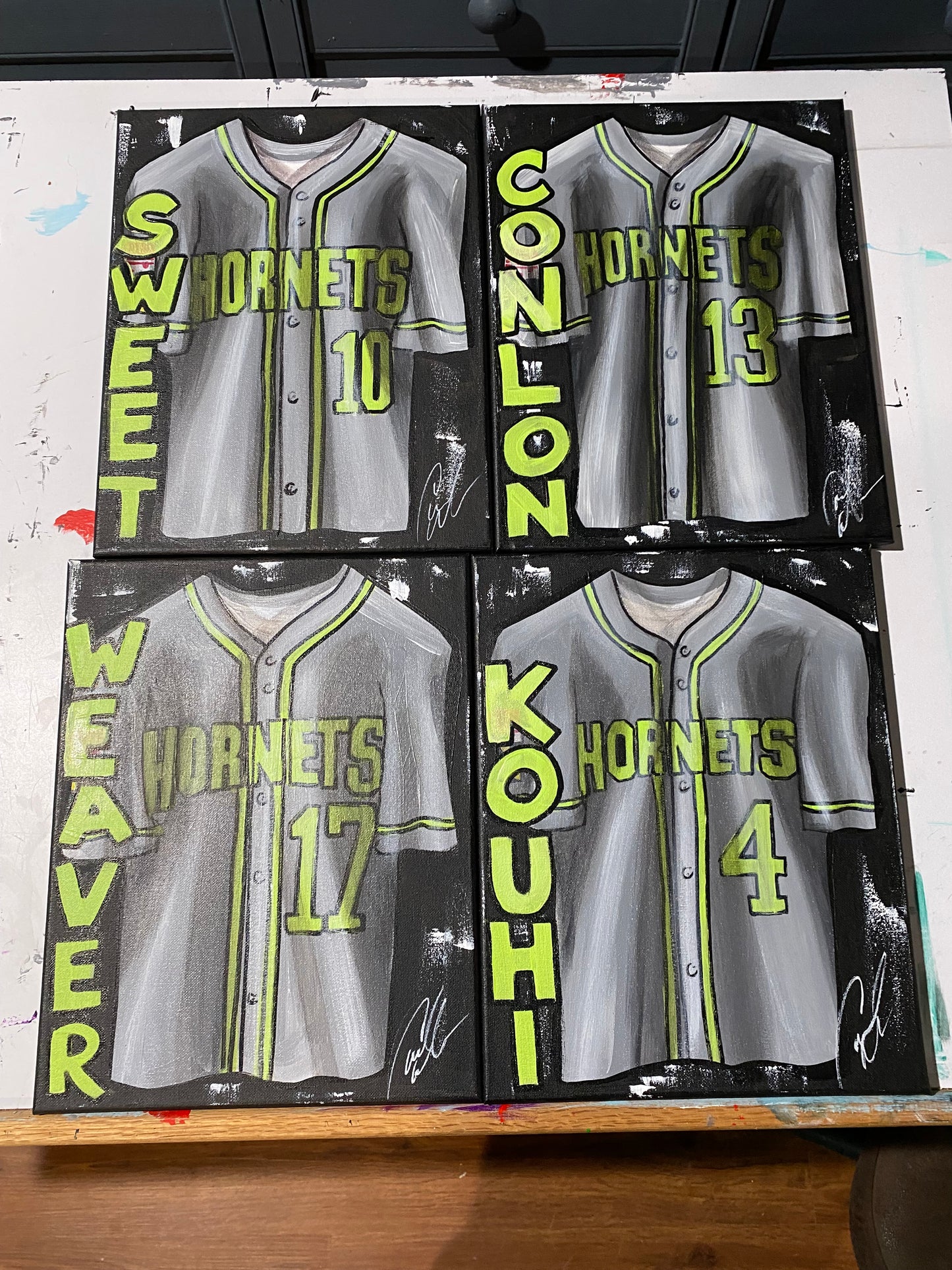 FREE SHIPPING - SOFTBALL Personalized Sports Jersey Painting