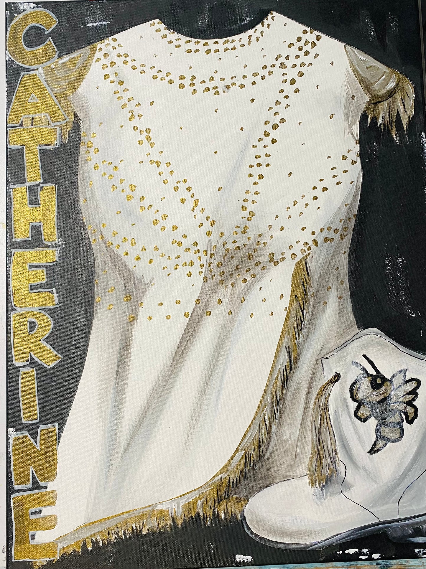 FREE SHIPPING - MAJORETTE Uniform Personalized Painting