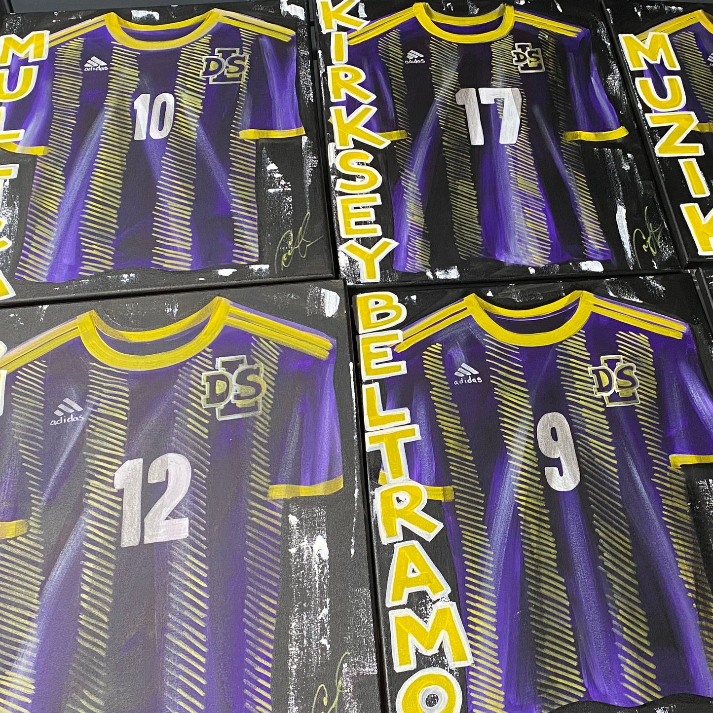 FREE SHIPPING - SOCCER Personalized Sports Jersey Painting