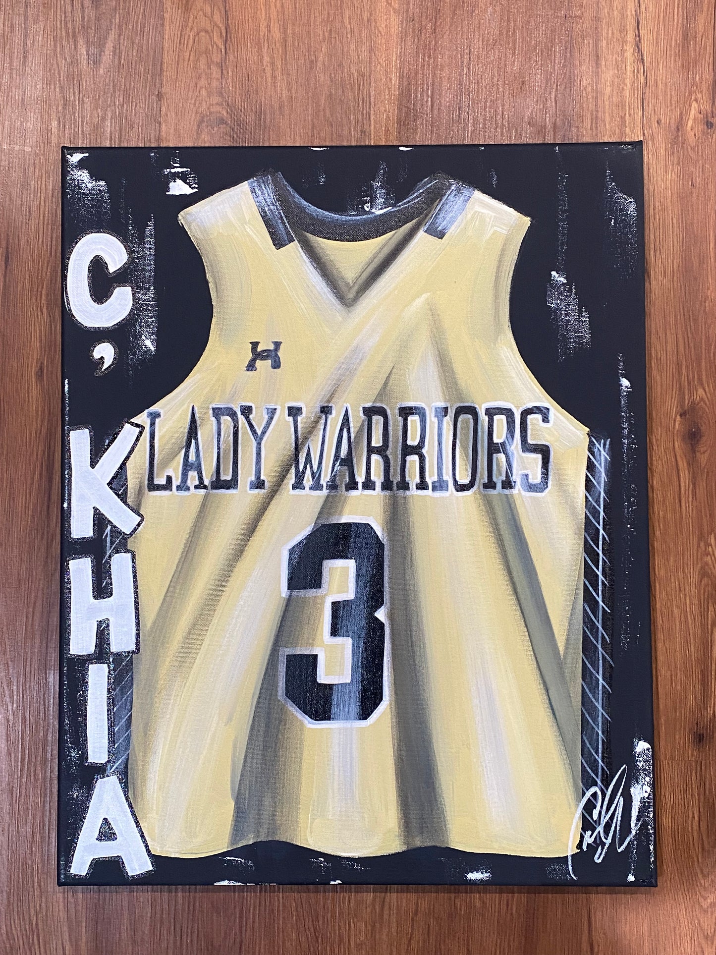 FREE SHIPPING - BASKETBALL Personalized Sports Jersey Painting