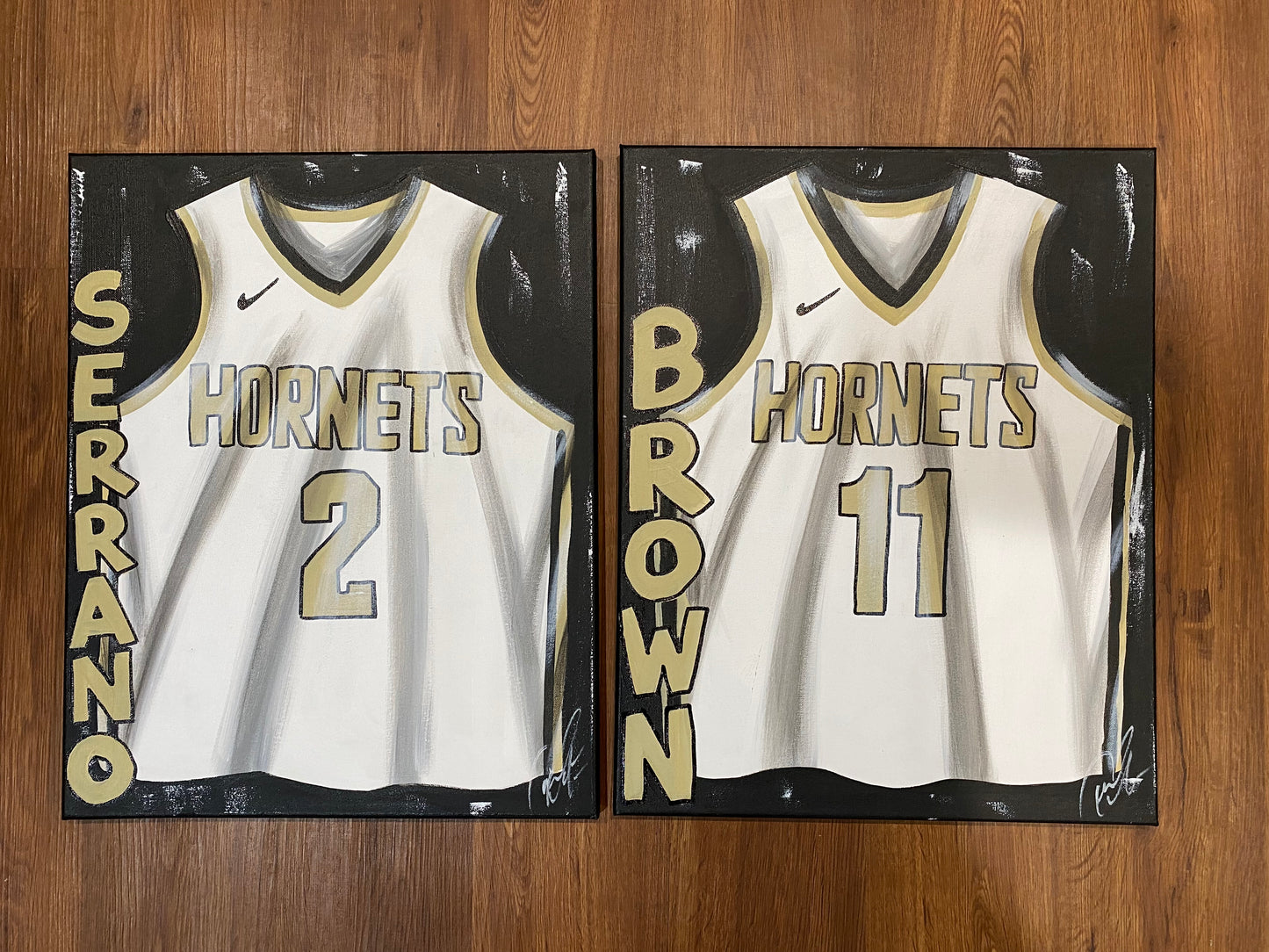 FREE SHIPPING - BASKETBALL Personalized Sports Jersey Painting