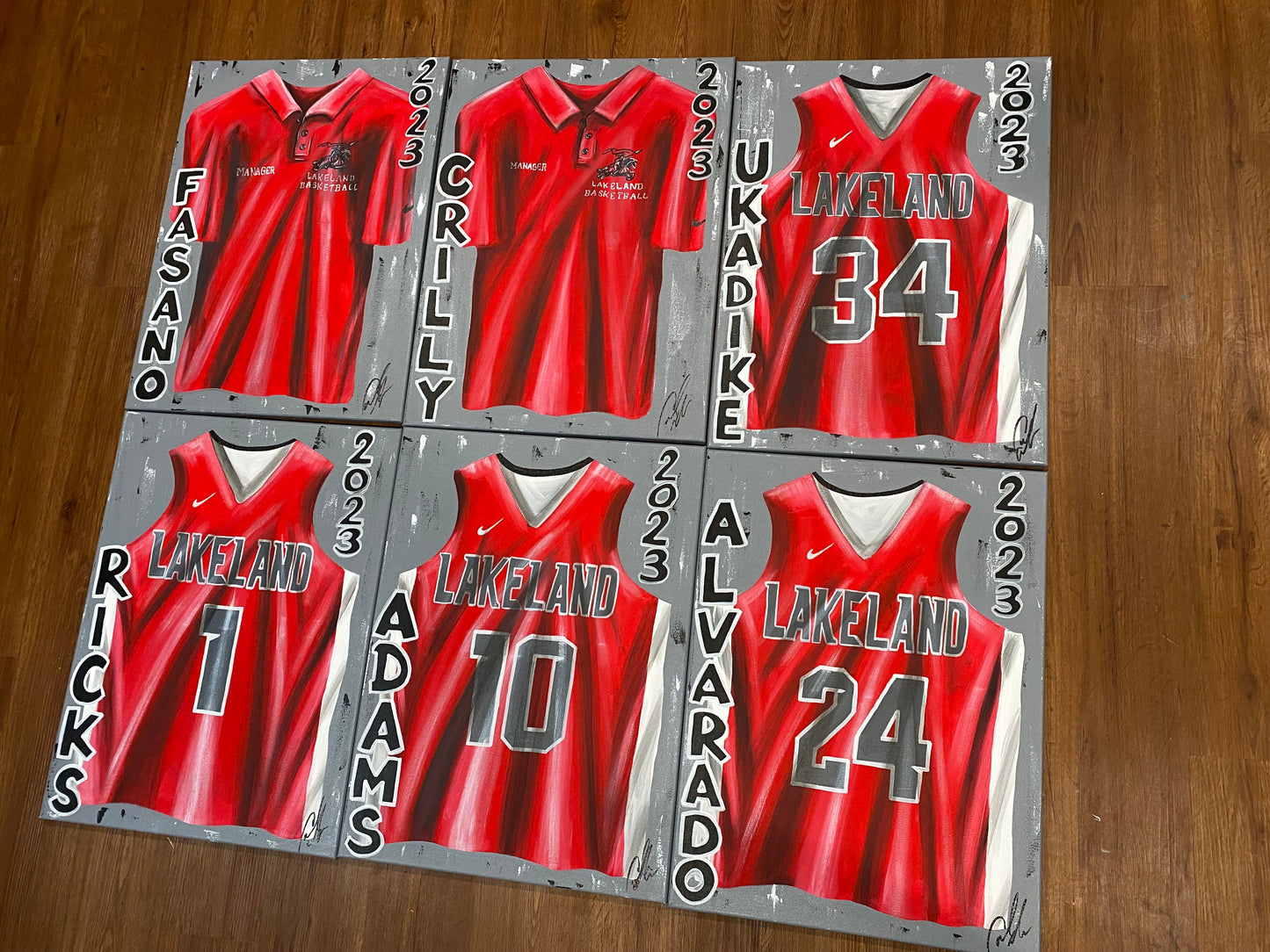 FREE SHIPPING - TEAM MANAGER Uniform Polo Personalized Sports Painting