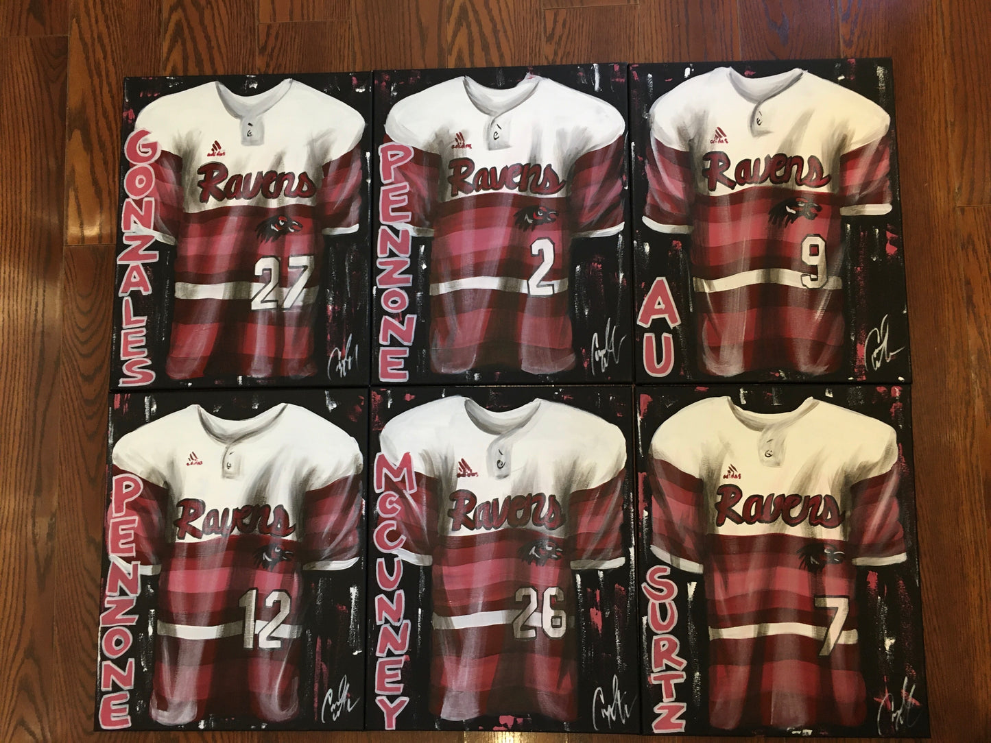 FREE SHIPPING - BASEBALL Personalized Sports Jersey Painting