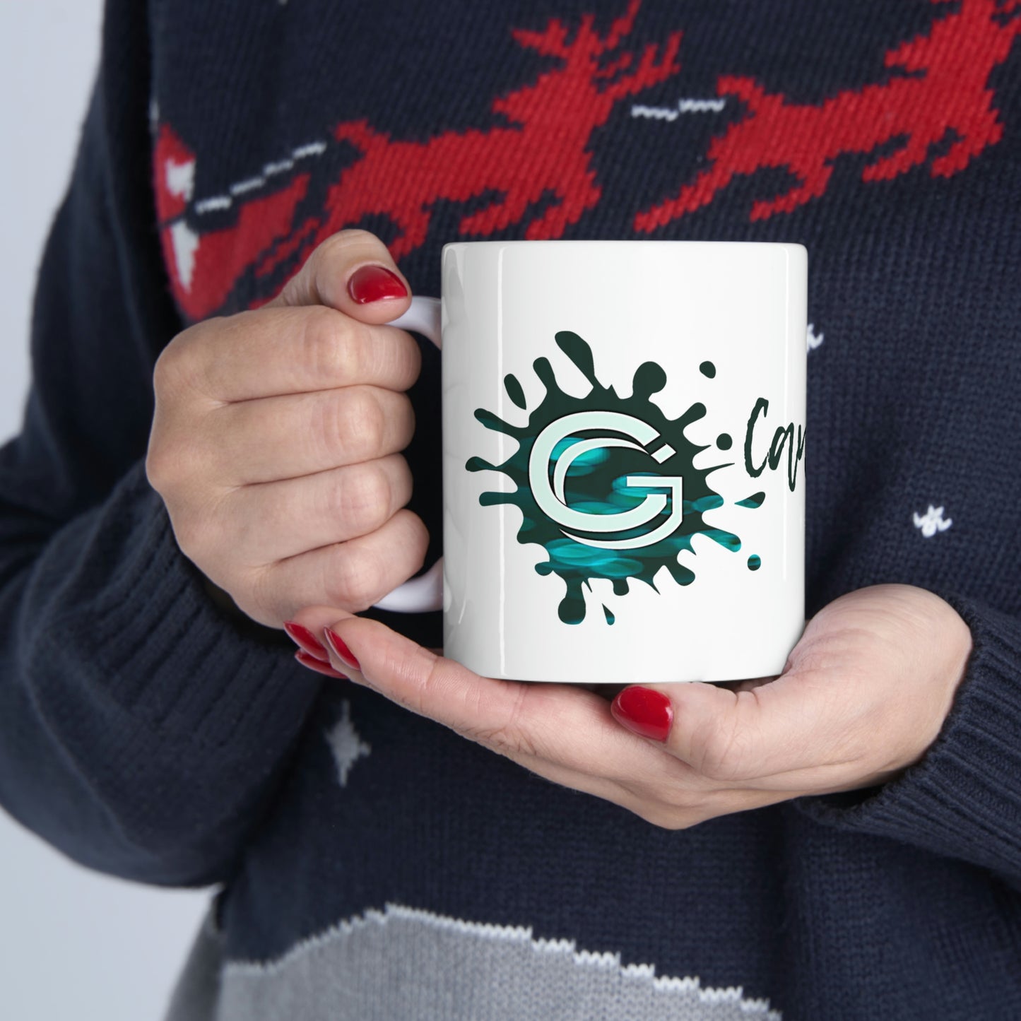 Candice Griffy Designs Wide Logo Ceramic Mug 11oz