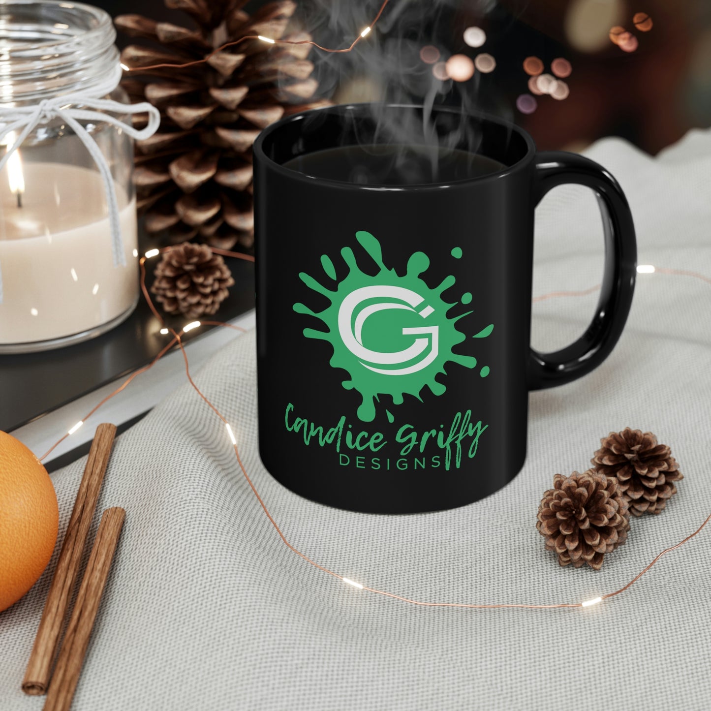 Candice Griffy Designs 11oz Black Mug