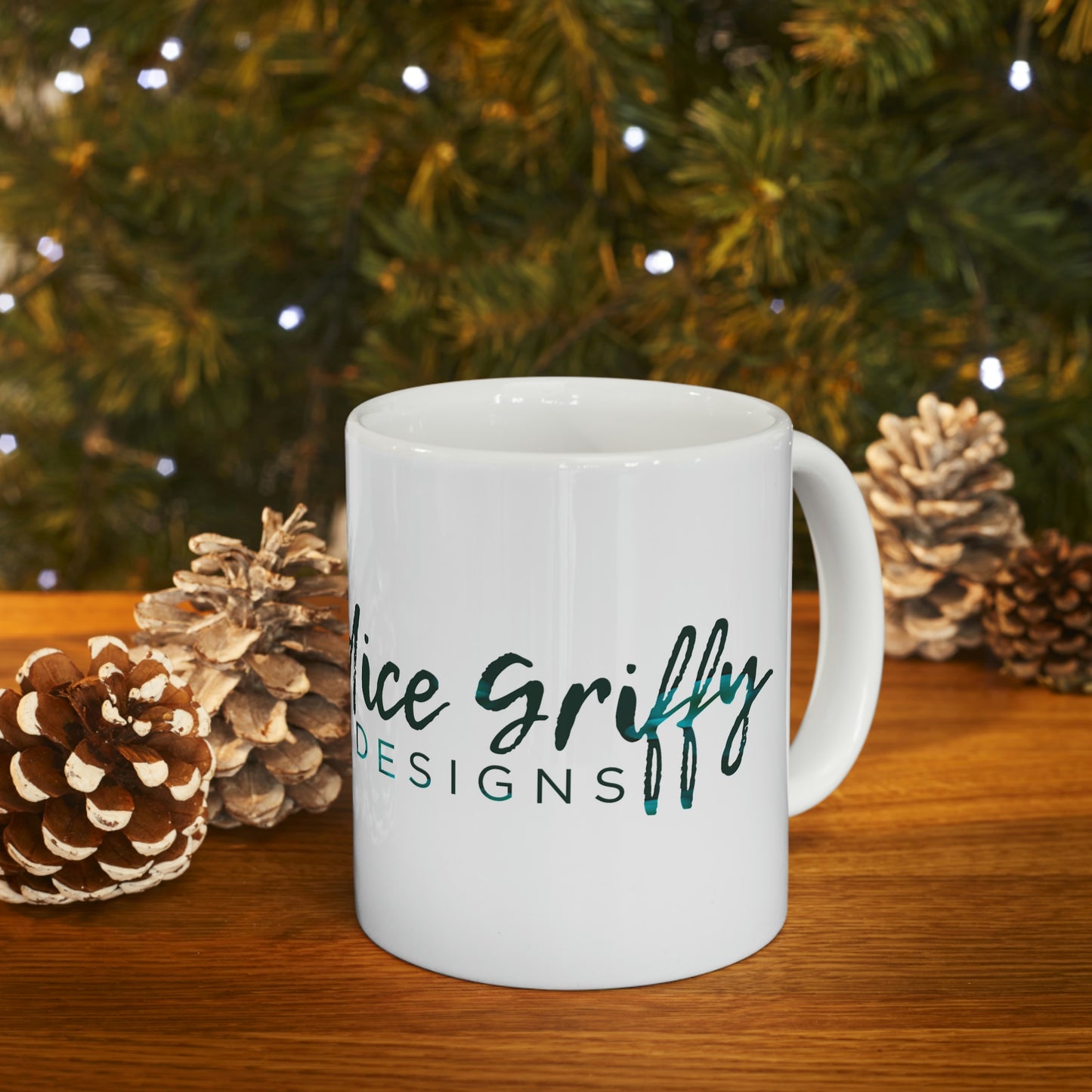 Candice Griffy Designs Wide Logo Ceramic Mug 11oz