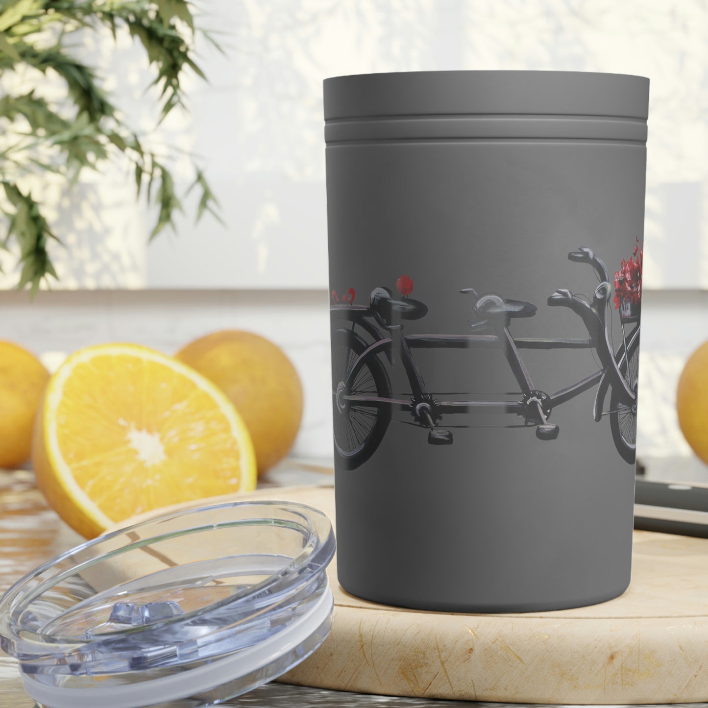 Tandem Bicycle Vacuum Insulated Tumbler, 11oz