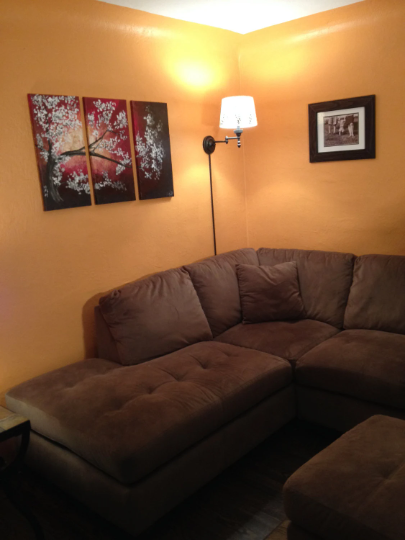 Large Modern 3 Piece Original Cherry Blossom Painting Made to Order Ships Free