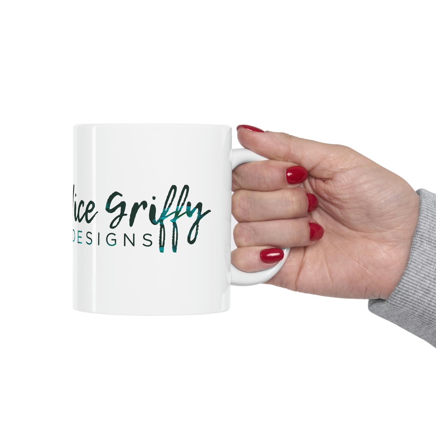 Candice Griffy Designs Wide Logo Ceramic Mug 11oz