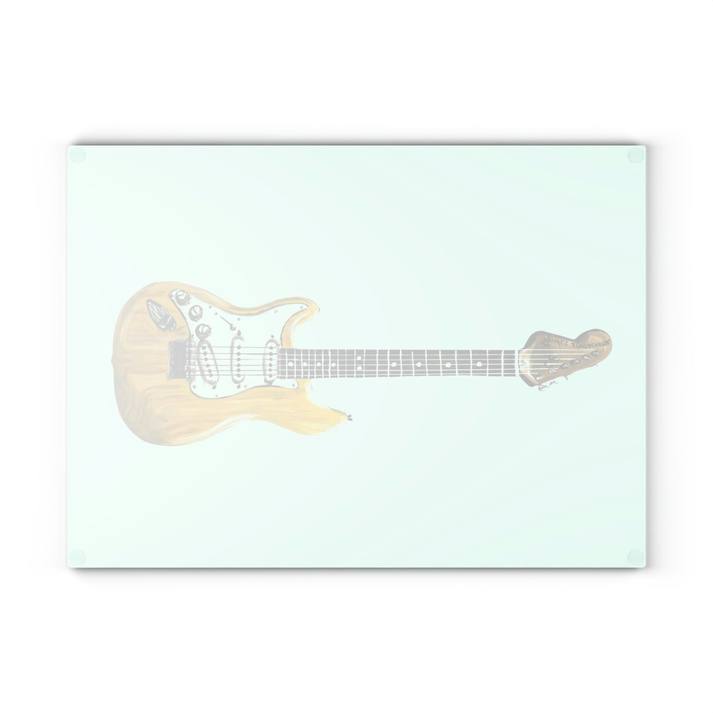 Glass Cutting Board - Guitar Candice Griffy Original
