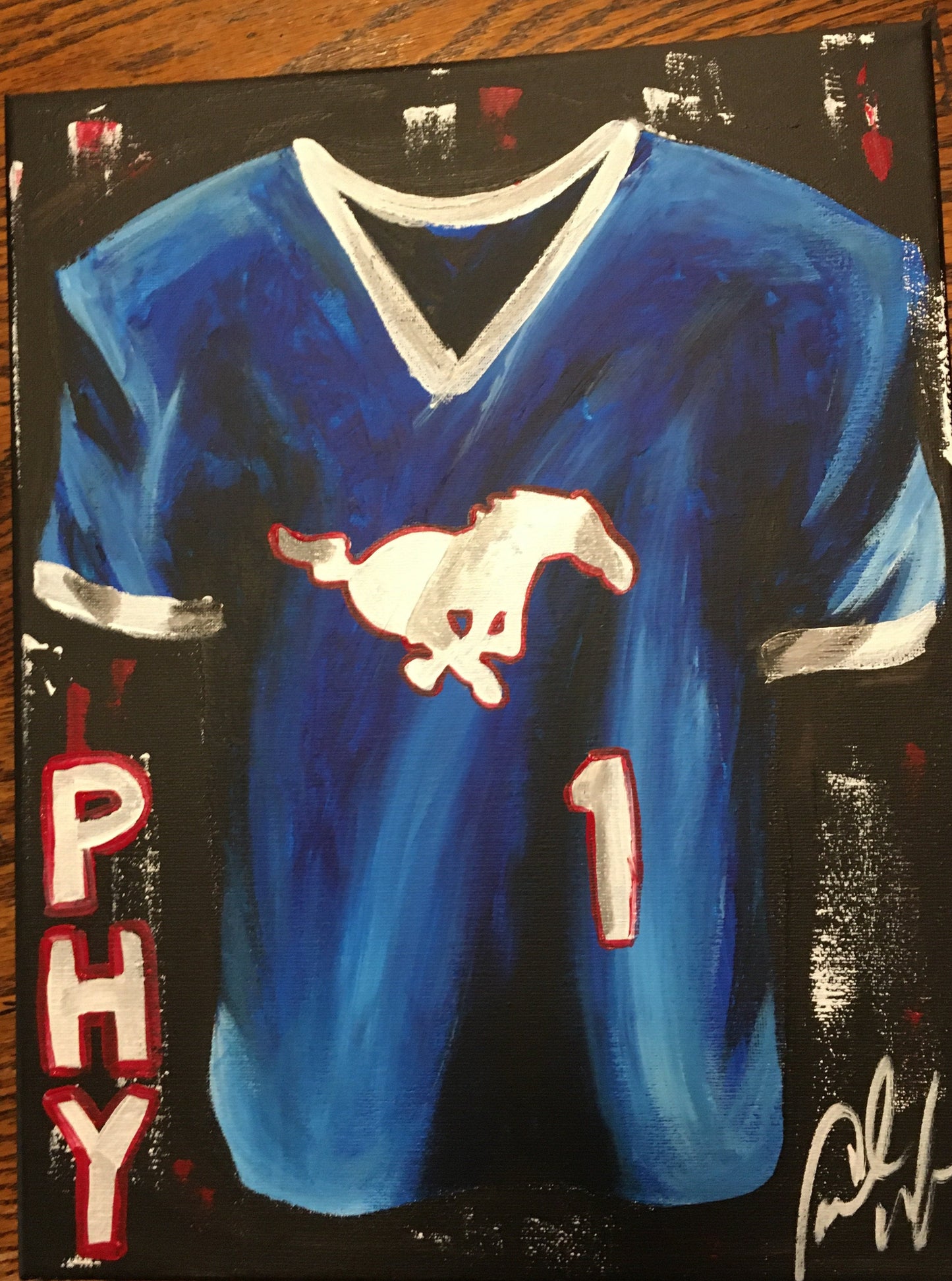 FREE SHIPPING - BASEBALL Personalized Sports Jersey Painting
