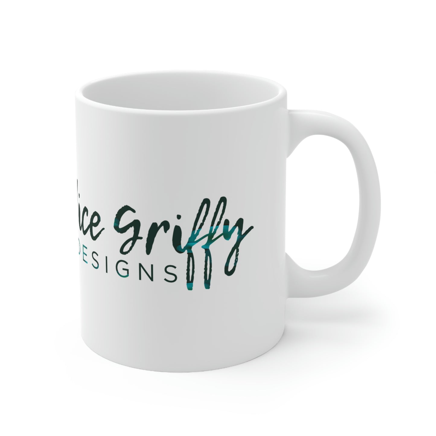Candice Griffy Designs Wide Logo Ceramic Mug 11oz
