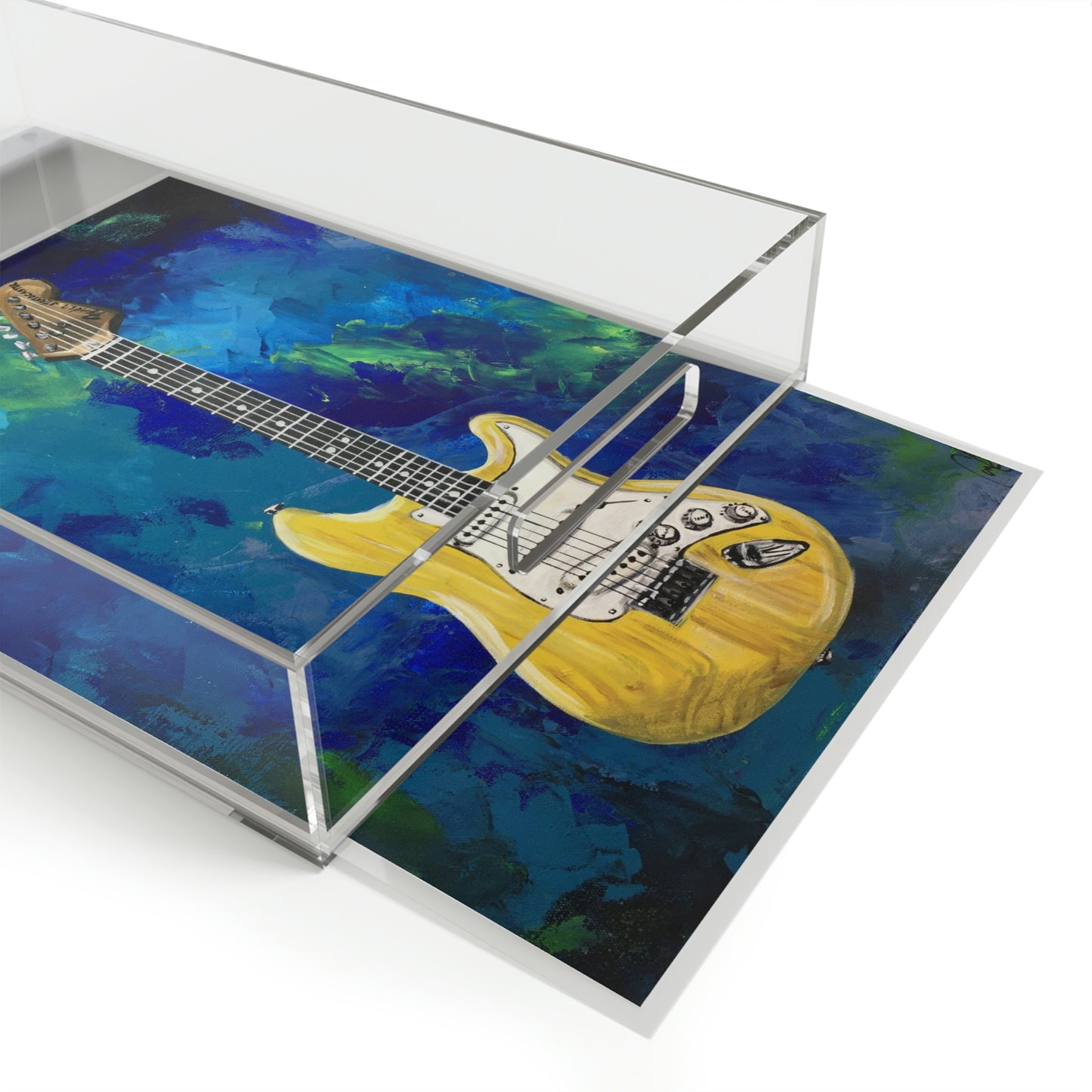 Acrylic Serving Tray - Warp Guitar Candice Griffy Original