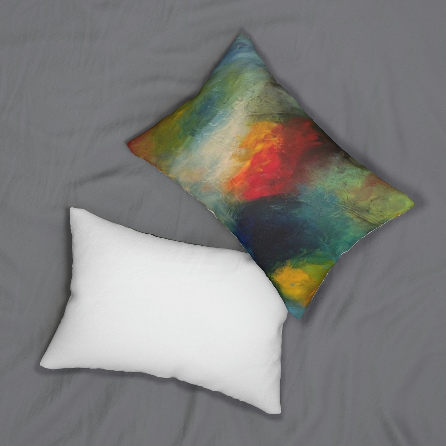 Spun Polyester Lumbar Pillow - abstract Candice Griffy Designs Orginal