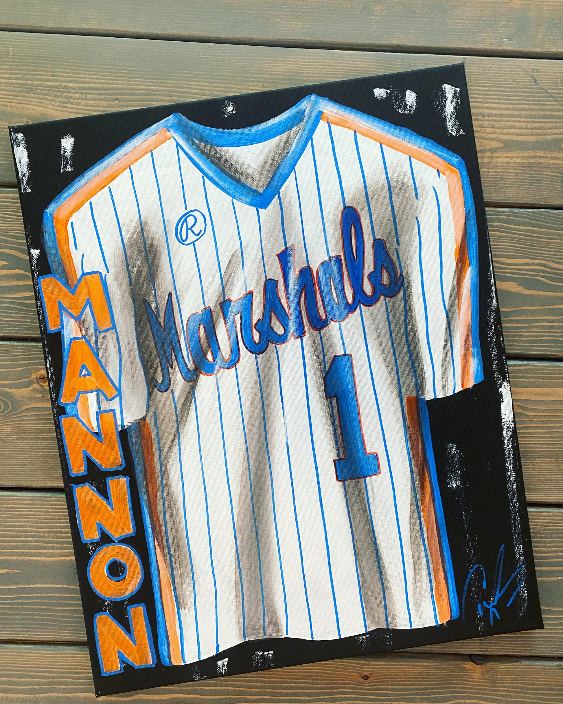 FREE SHIPPING - BASKETBALL Personalized Sports Jersey Painting