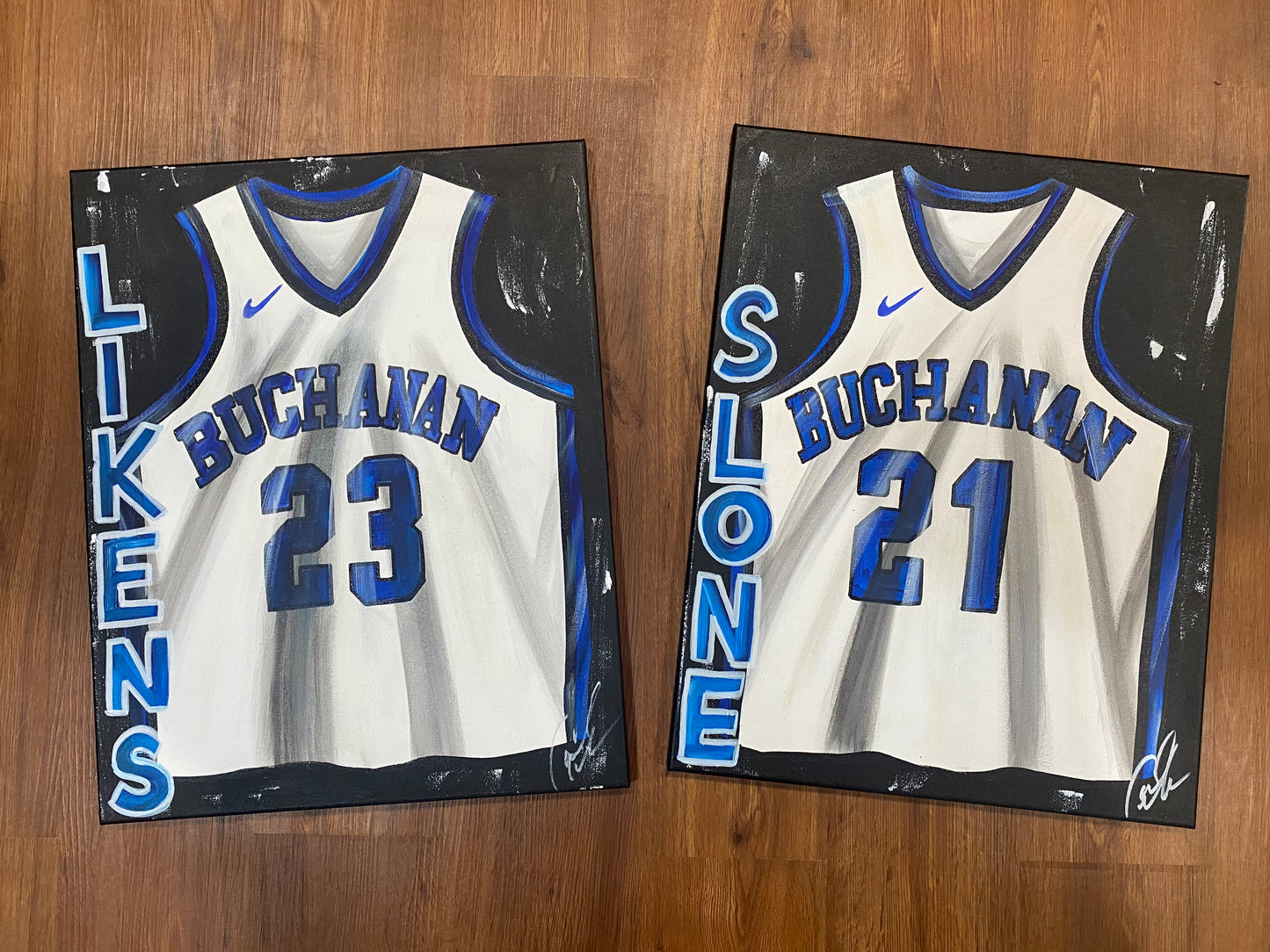 FREE SHIPPING - BASKETBALL Personalized Sports Jersey Painting