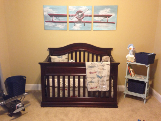 3 Piece Airplane Painting Nursey Room